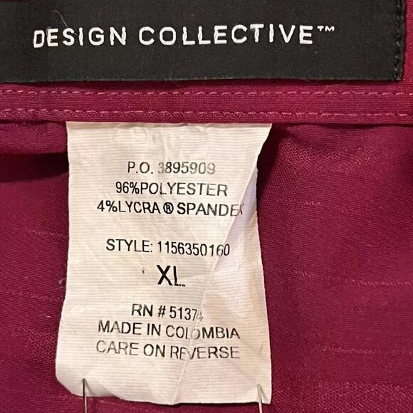 Design Collective. XL. Purple Long Sleeve Tone on Tone Shirt. B79 - Picture 6 of 6